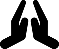 Praying Hands Craft Design Svg File, Free Vectors File
